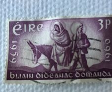 Rare 1959 Irish Stamp - World Refugee Year