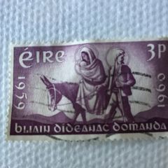 Rare 1959 Irish Stamp - World Refugee Year