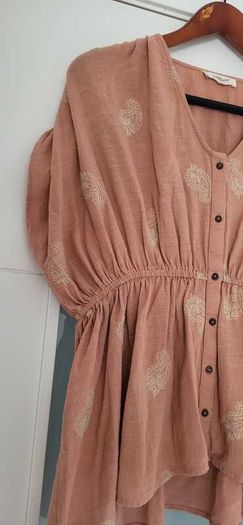 SLOWLOVE blush boho top Sz L (Fit 10-12UK) - 89 (New)