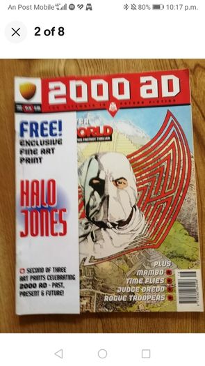vintage magazines comics judge Dredd free gifts