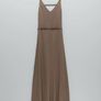 ZARA Knit V-neck midi dress with straps Image 7