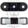 Bluetooth Speakers, 2x5W Portable Wireless Speakers with 20h Playtime, Computer Speaker with Dual-Driver Enhanced Bass Resonator (Silver) Image 6