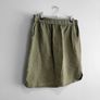 Pre Owned Dunnes Stores Khaki Linen Blend Skirt Image 2