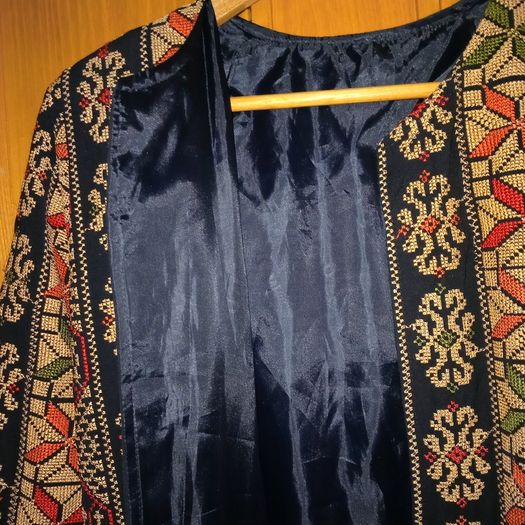 Nepali Haute Couture Traditional Costume Unisex Long Coat and Headdress.