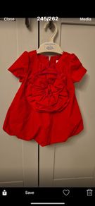 Leigh Tucker red dress 9/12 months