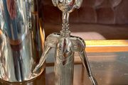 Vintage Italian Pierre the Sommelier Silverplate Corkscrew Wine Bottle Opener