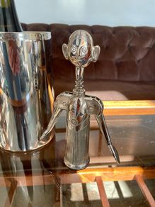 Vintage Italian Pierre the Sommelier Silverplate Corkscrew Wine Bottle Opener