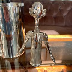 Vintage Italian Pierre the Sommelier Silverplate Corkscrew Wine Bottle Opener
