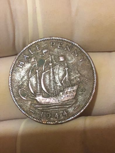 George VI half penny  x 36 Pictures