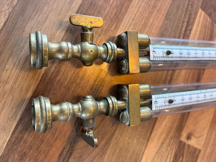 Antique Alder & MacKay Gas Meter Pressure Gauges