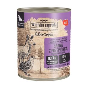 Country of Animals Forest Flavours Roe Deer with Quail wet food for adult dogs 800g