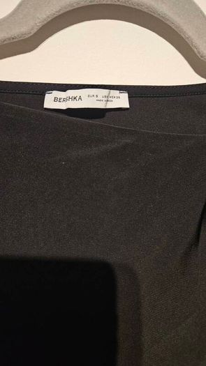 Bershka Black Draped Mini Dress  Size S
