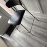 Two Modern Black and Brass Bar Stool Excellent Condition Image 3
