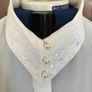 Cream Long Sleeve Blouse - Size 14 Image 3
