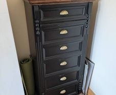 Solid Wood Tall Boy Drawers