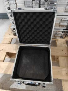 Aluminium storage case with foam lining 25cm x 25cm