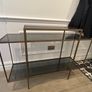 Gold and Glass Console Table Image 2