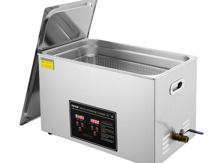 30L Professional Ultrasonic Cleaner with Digital Timer & Heater Ultra Sonic Jewelry Cleaner, Stainless Steel Heated Cleaning Machine for Glasses Watch Rings Small Parts Circuit Board