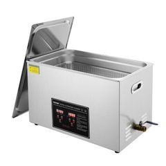 30L Professional Ultrasonic Cleaner with Digital Timer & Heater Ultra Sonic Jewelry Cleaner, Stainless Steel Heated Cleaning Machine for Glasses Watch Rings Small Parts Circuit Board
