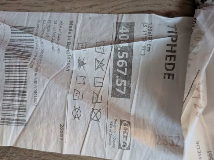 Grey IKEA rug