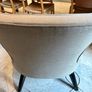 Armen Living Aria Designer Accent Chair, Taupe Image 2