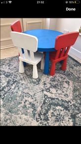Ikea children table and 3 chairs