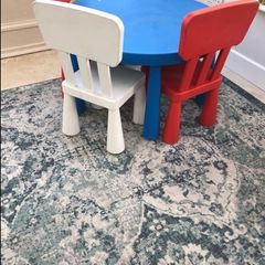 Ikea children table and 3 chairs