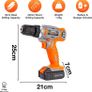 13Pc Cordless Drill Driver 18V/20V-Max Lithium-Ion, Electric Screwdriver, Accessory Kit, LED Work Light, Quick Change Battery & Charger Included (FREE POSTAGE) Image 4