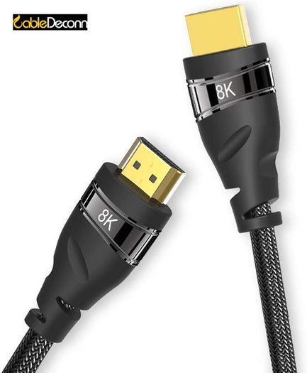 CableDeconn 5M Premium HDMI 2.1 UHD/3D 8K (7680x4320@60Hz) 48Gbps (Nylon Braided/Gold Plated) Cable (Brand New/Warranty)
