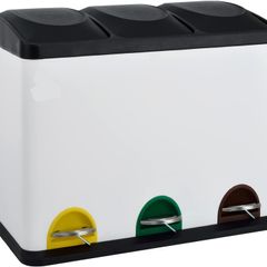 Pedal Bin, Powder-Coated Steel, 45 L