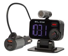 New LCD FM Car Transmitter Bluetooth 5.0 USB Quick 3.0 Charger Microhpone #1097