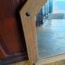 Large pine mirror decorated with black studs Image 8