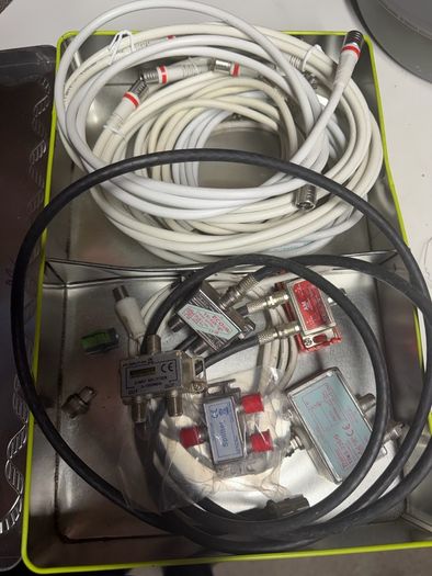 Coax cables and tv splitters