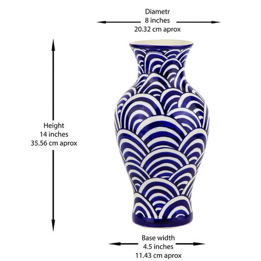 Handmade and Hand Painted Ceramic Flower Vase | Warehouse Clearance | Massive Discount | Bargain price