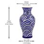 Handmade and Hand Painted Ceramic Flower Vase | Warehouse Clearance | Massive Discount | Bargain price Image 3