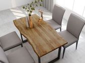 Dining Table 140x70x76 cm Solid Acacia Wood