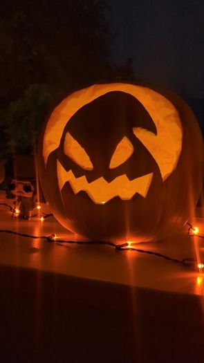 String Lights Orange Halloween