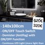 LED Bathroom Mirror 140x100cm Fog Free Image 2