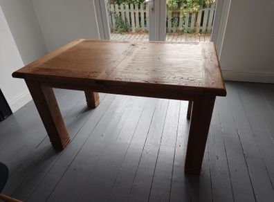 oak veneer extending dining table