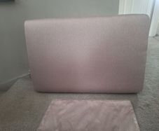 dusky pink headboard