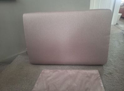 dusky pink headboard