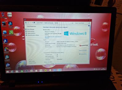Packard Bell EasyNote Z5WGM Intel Celeron Cpu N2830 2.16GHz, 4GB Ram, Windows 8, 500GB HDD