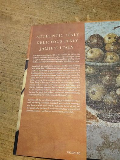 Jamie Oliver Jamie's Italy cookbook, new.