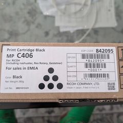 Genuine Ricoh MP C406 Black Toner Cartridge 842095 Sealed Bag - Fits C306 C407