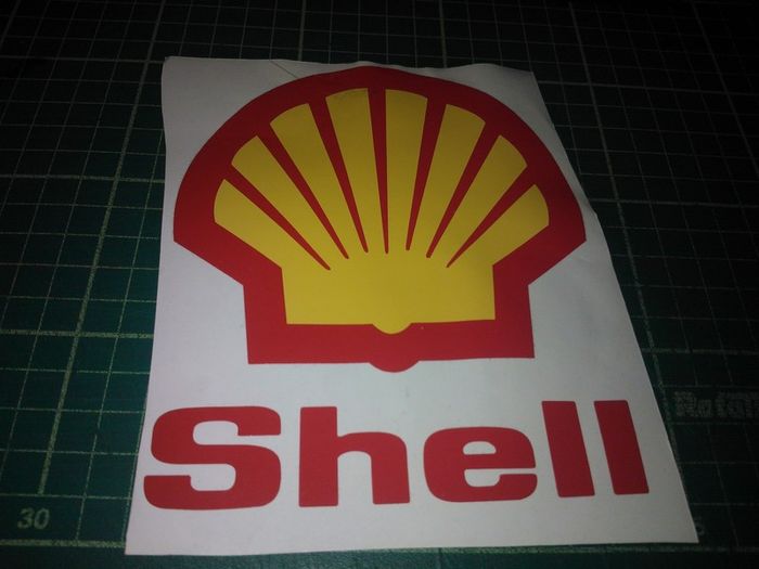 Rally car style vintage sticker