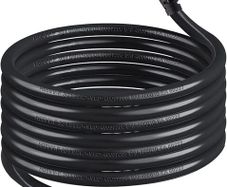 1 Way Gang Extension Lead 3M, Single Socket Mains Power Extension Lead 13A UK 3Pin Fused Plug male to female Travel Use Extension Cord Power Strip, Tough and Fireproof, Blac