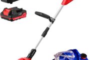 20V Li-Ion Cordless-String-Trimmer, Auto Feed Thread Weed Wacker with 30cm Cutting Diameter, Height Adjustable Cordless Edger Trimmer for Garden and Yard