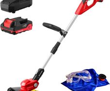 20V Li-Ion Cordless-String-Trimmer, Auto Feed Thread Weed Wacker with 30cm Cutting Diameter, Height Adjustable Cordless Edger Trimmer for Garden and Yard