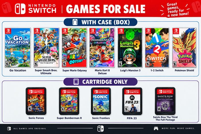 Nintendo Switch games - various titles