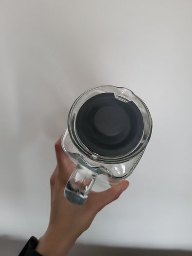 Glass jug for cold drinks, juice